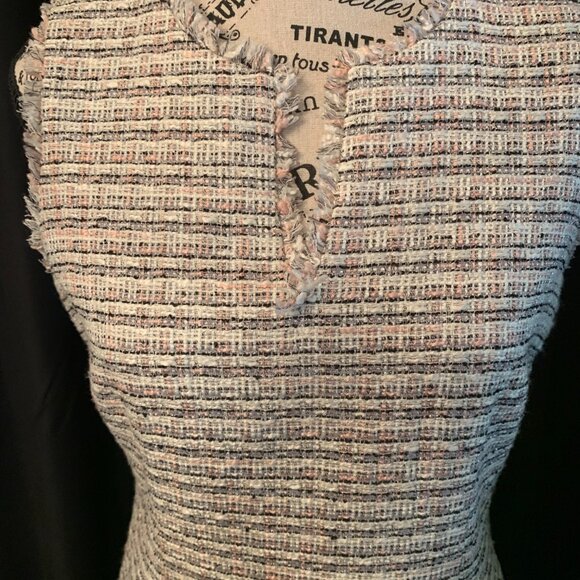 ❤️HP❤️🌟Karl Lagerfeld-Paris Tweed dress (SZ 4) - Picture 3 of 11